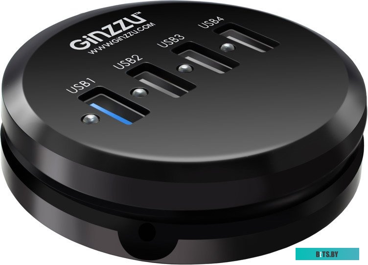 Хаб USB GR-314UB GINZZU USB 3.0/2.0, 4 port(1xUSB3.0+3xUSB2.0)