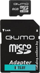 Карта памяти Qumo microSDHC (Class 10) 8GB (QM8GMICSDHC10)