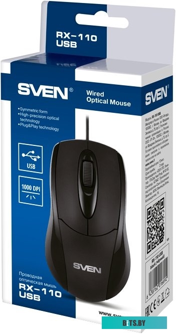 Мышь Sven RX-110 USB (черный)