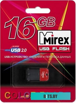 USB накопитель (Флешка) Mirex ARTON RED 16GB (13600-FMUART16)