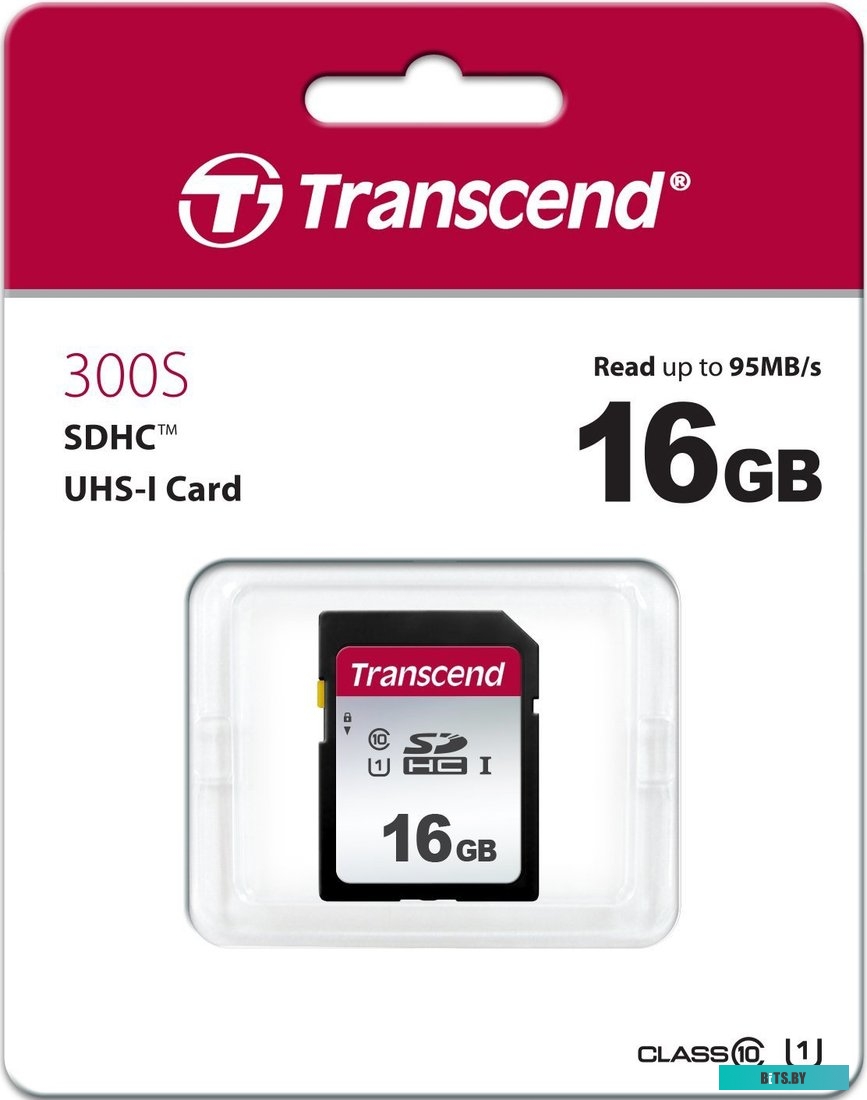 Карта памяти Transcend SDHC 300S 16GB <TS16GSDC300S>