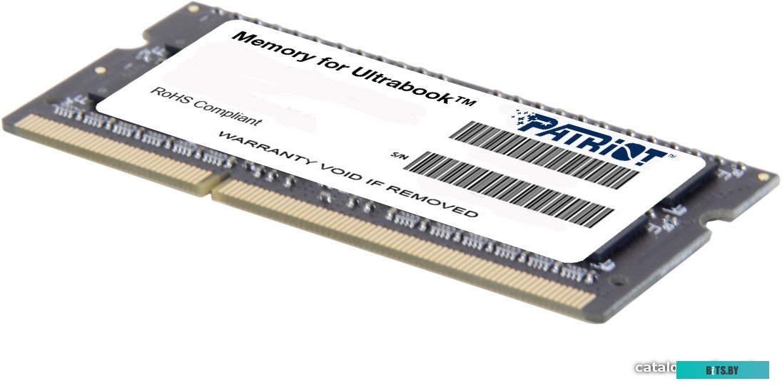Оперативная память Patriot Memory for Ultrabook 8GB DDR3 SO-DIMM PC3-12800 (PSD38G1600L2S)