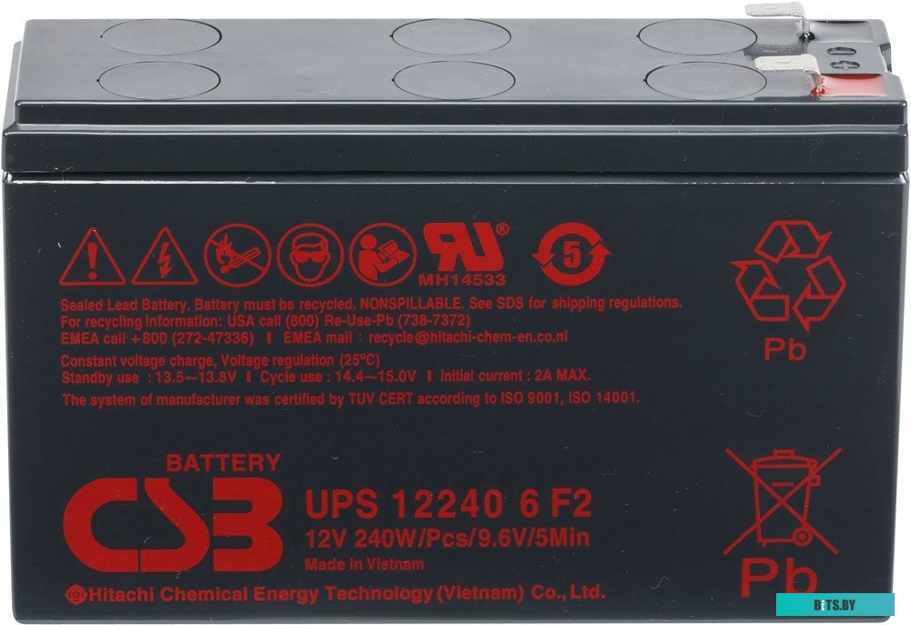 Аккумулятор для ИБП CSB Battery UPS122406 F2 (12В/5 А·ч)