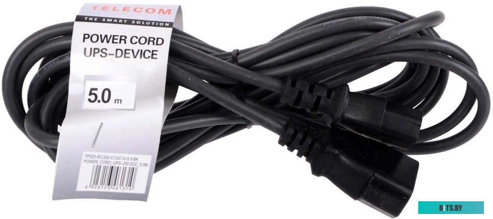 Кабель TV-COM TP020-IEC320-C13/C14-5.0-BK