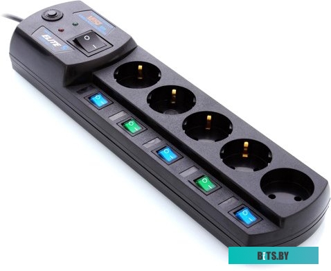 Сетевой фильтр (удлинитель) Most EHV 5 м (черный)