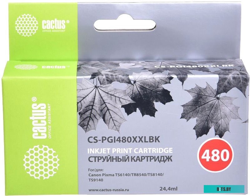 Картридж Cactus CS-PGI480XXLBK (аналог Canon PGI-480XXL PGBK)
