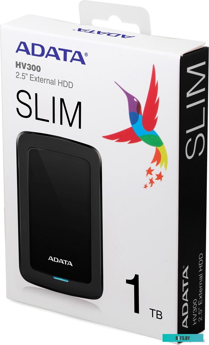 Внешний жесткий диск ADATA HV300 AHV300-1TU31-CBK 1TB (черный)