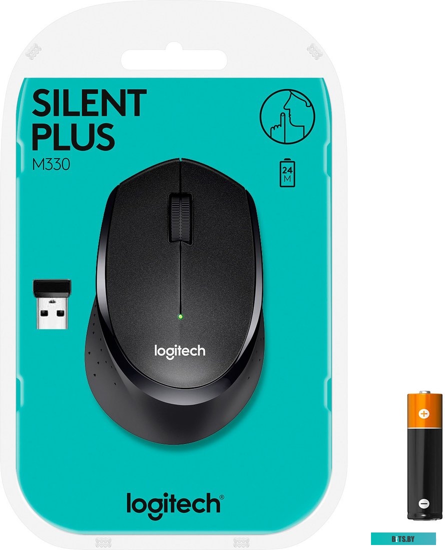 Мышь Logitech M330 Silent Plus (черный)