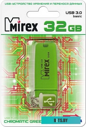 USB накопитель (Флешка) Mirex CHROMATIC GREEN 32GB (13600-FM3CGN32)