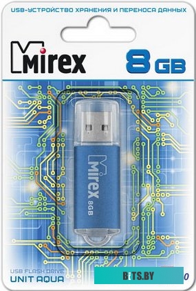 USB накопитель (Флешка) Mirex UNIT AQUA 8GB (13600-FMUAQU08)