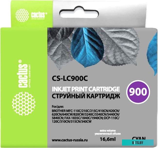 Картридж Cactus CS-LC900C (аналог Brother LC900C)