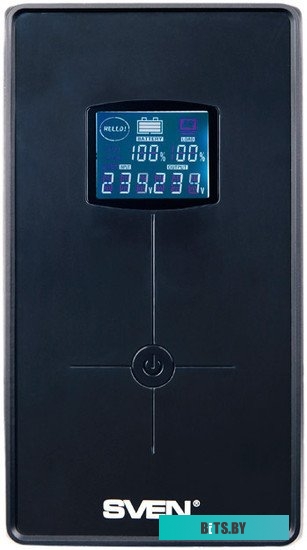 Источник бесперебойного питания (ИБП) Sven Pro+ 1500 (LCD, USB) <SV-013875>