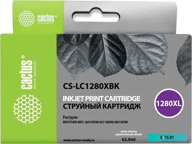 Картридж Cactus CS-LC1280XBK (аналог Brother LC1280XLBK)