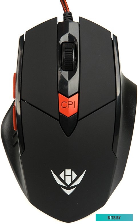 Мышь MOG-11U Nakatomi Gaming mouse - игровая, 6 кнопок + ролик прокрутки, USB, черная