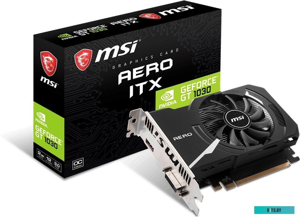 Видеокарта MSI GeForce GT 1030 Aero ITX OC 2GB DDR4