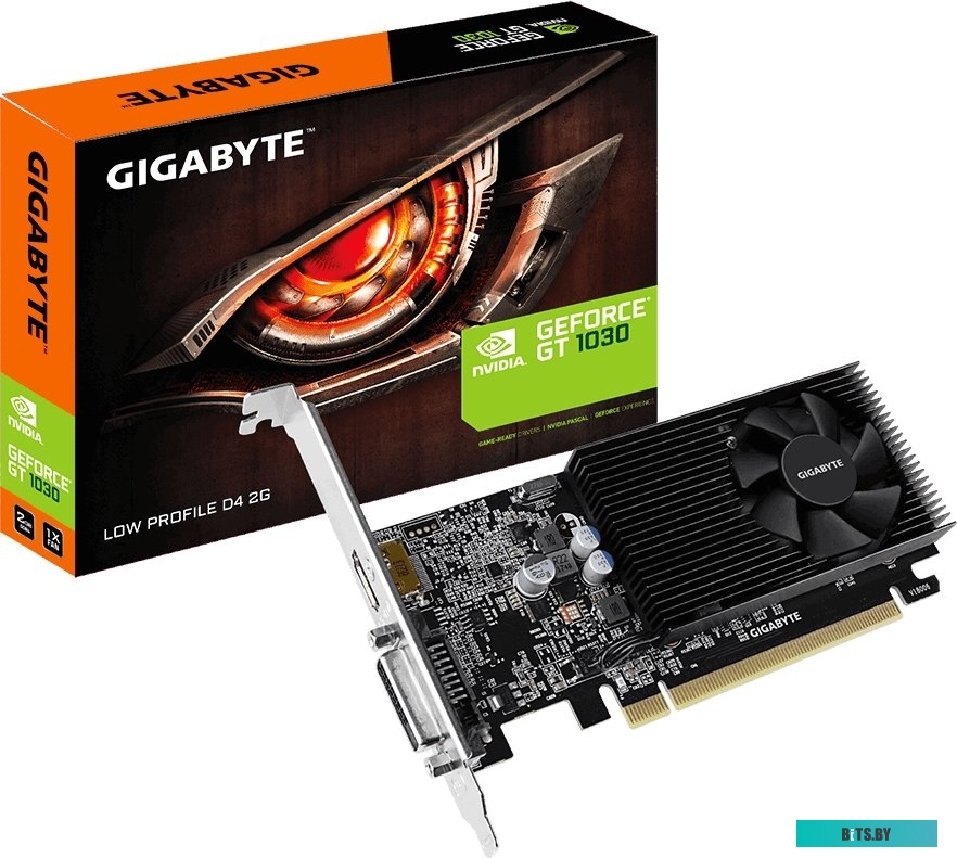 Видеокарта Gigabyte GeForce GT 1030 Low Profile 2GB DDR4 <GV-N1030D4-2GL>