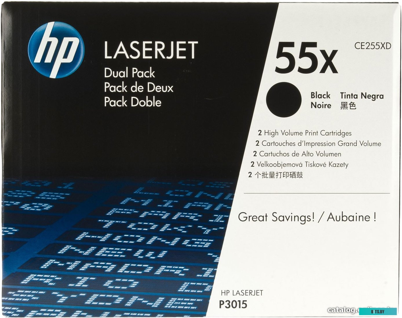 Картридж HP LaserJet 55X (CE255XD)