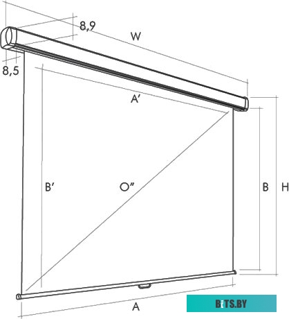 Экран для проекторов Ligra Domoroll 300x225 (387643)