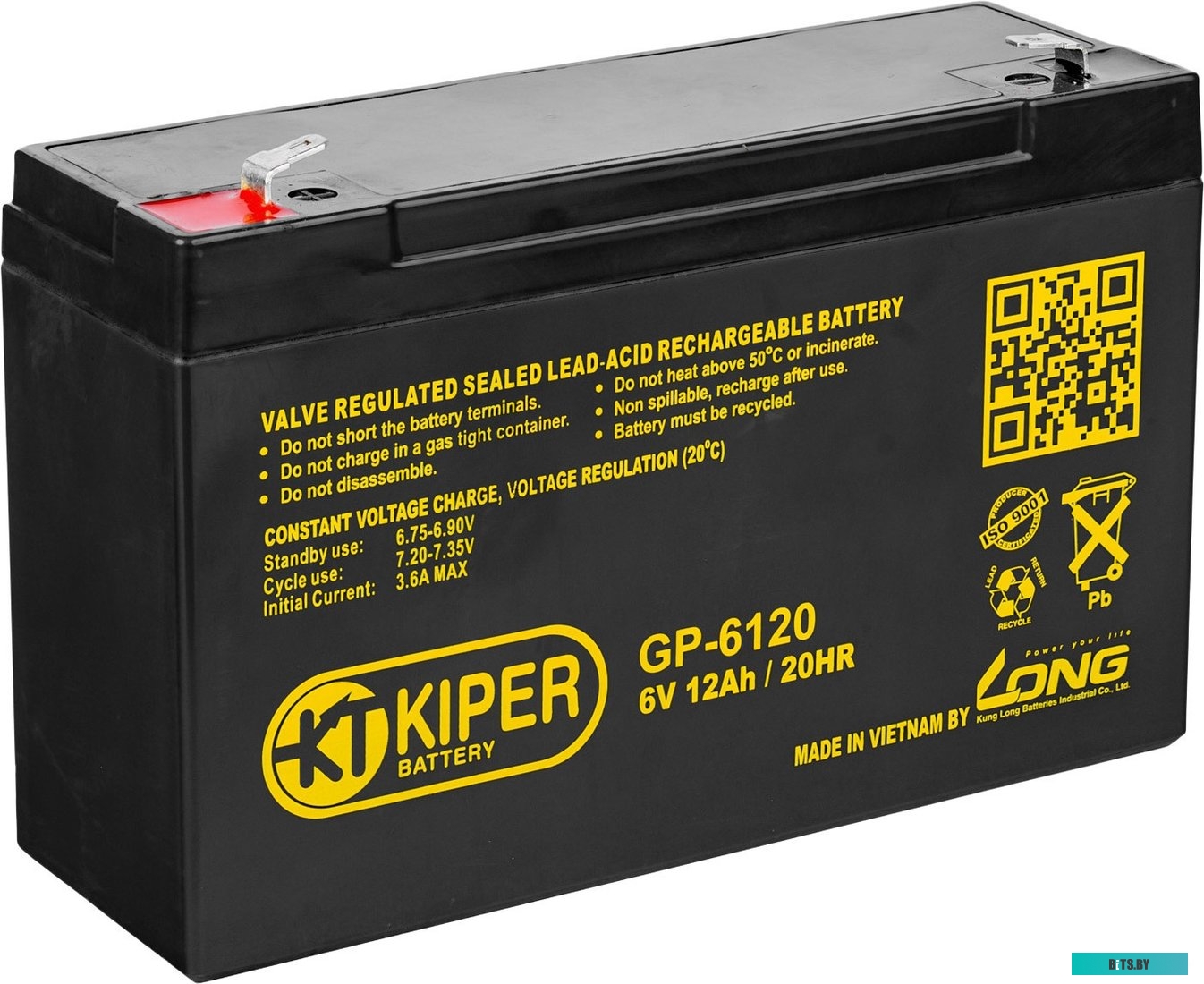 Аккумулятор для ИБП Kiper GP-6120 F1 (6В/12 А·ч) <7482>