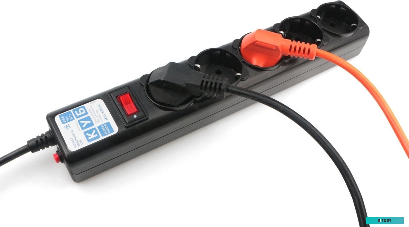 Удлинитель Power Cube 5 розеток, черный, 1.9 м (SPG-B-6-BLACK)