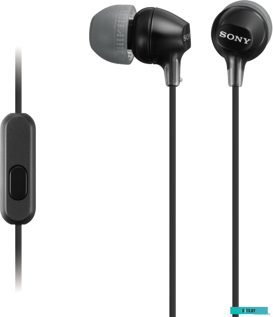 Наушники (Гарнитура) Sony MDR-EX15AP (черный) <MDREX15APB.CE7>