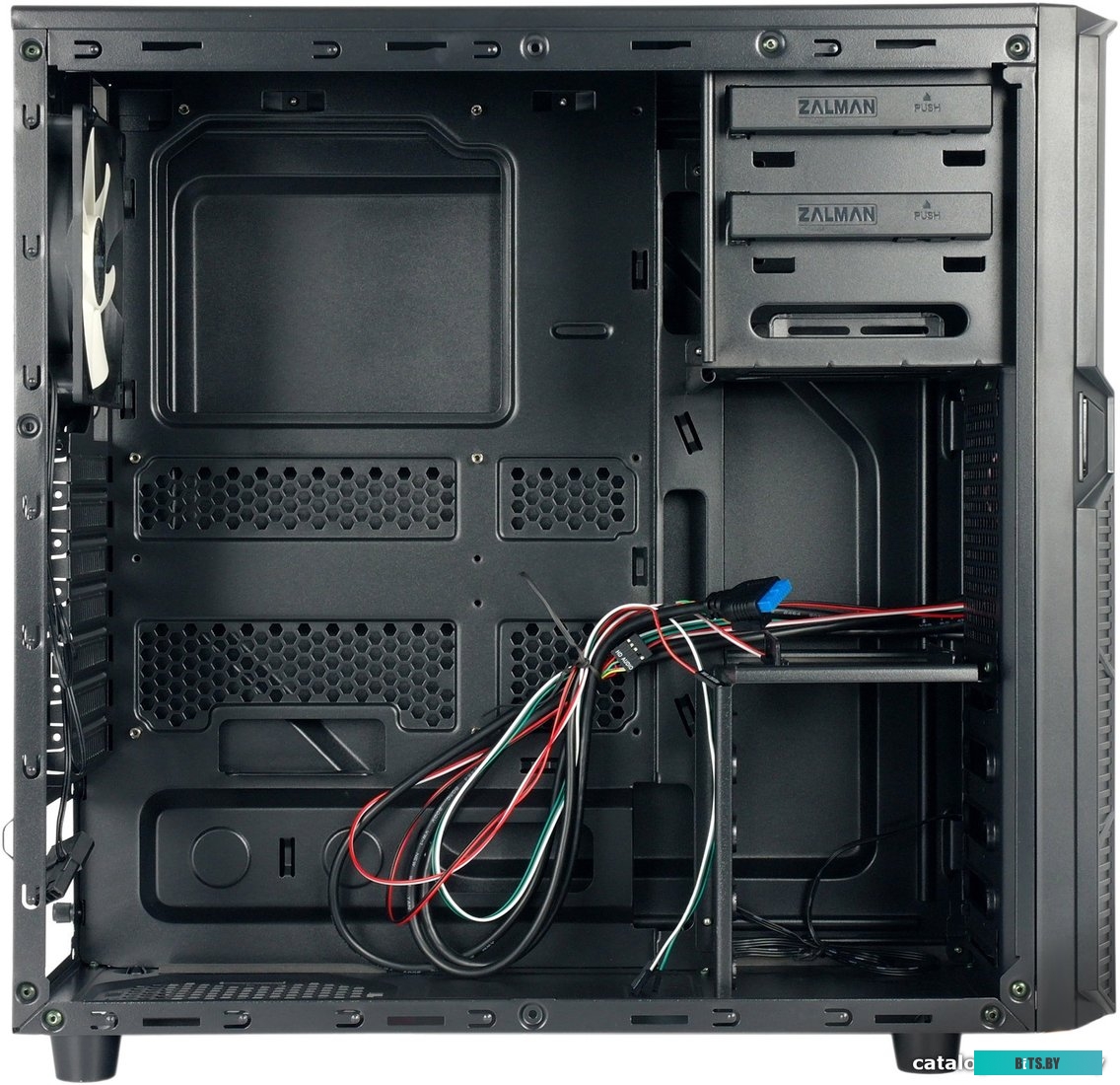 Корпус ATX Без БП Zalman Z1 Black (Tower, ATX/mATX, USB 3.0) RTL