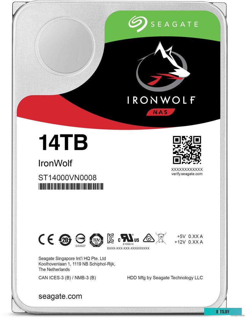 Жесткий диск Seagate IronWolf 14TB ST14000VN0008