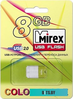 USB накопитель (Флешка) Mirex ARTON GREEN 8GB (13600-FMUAGR08)