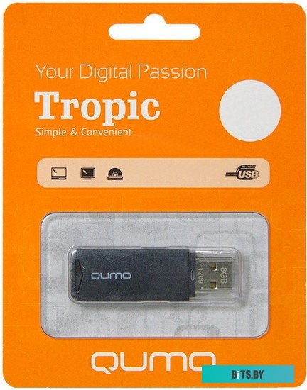 Флешка Qumo Speedster QM64GUD3-SP-black 64ГБ