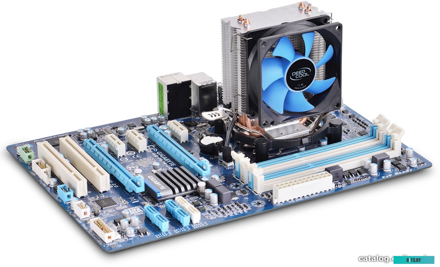 Кулер Deepcool Universal IceEdge Mini FS V2.0 (S-1155/775/1156/AM3+/FM2+, 2000RPM, 25dBA, 28CFM, Al+Cu+2HP, 95W) RTL