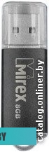 USB накопитель (Флешка) Mirex UNIT BLACK 8GB (13600-FMUUND08)