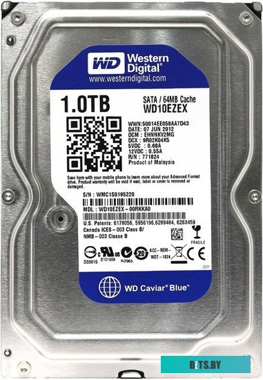 Жесткий диск WD Caviar Blue 1TB (WD10EZEX)