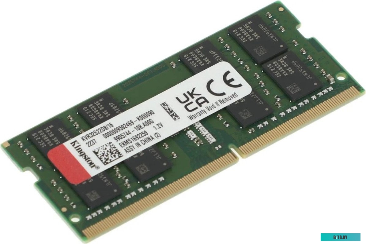 Модуль памяти Kingston 16GB DDR4 SODIMM PC4-25600 KVR32S22D8/16