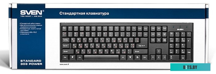 Клавиатура Sven Standard 303 Black PS/2