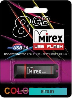 USB накопитель (Флешка) Mirex KNIGHT BLACK 8GB (13600-FMUKNT08)