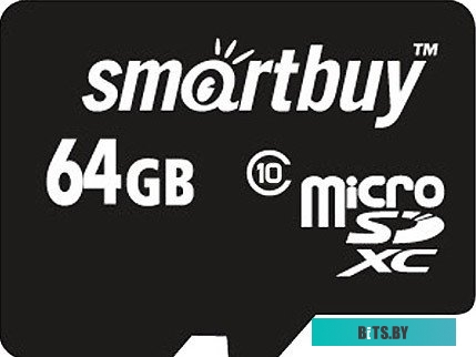 Карта памяти SmartBuy microSDXC (Class 10) 64GB + SD-адаптер (SB64GBSDCL10-01)
