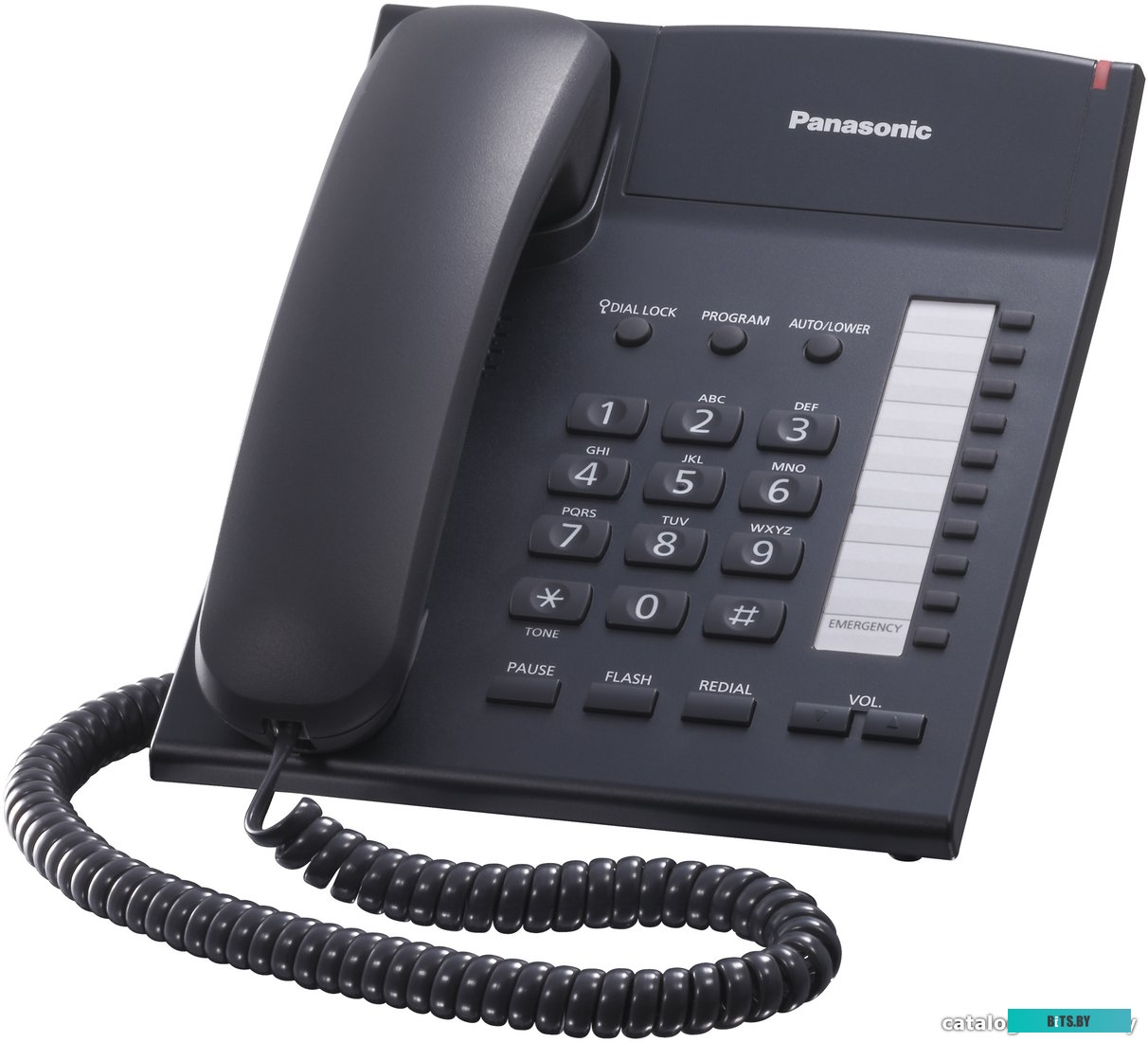 Проводной телефон Panasonic KX-TS2382RUB (черный)