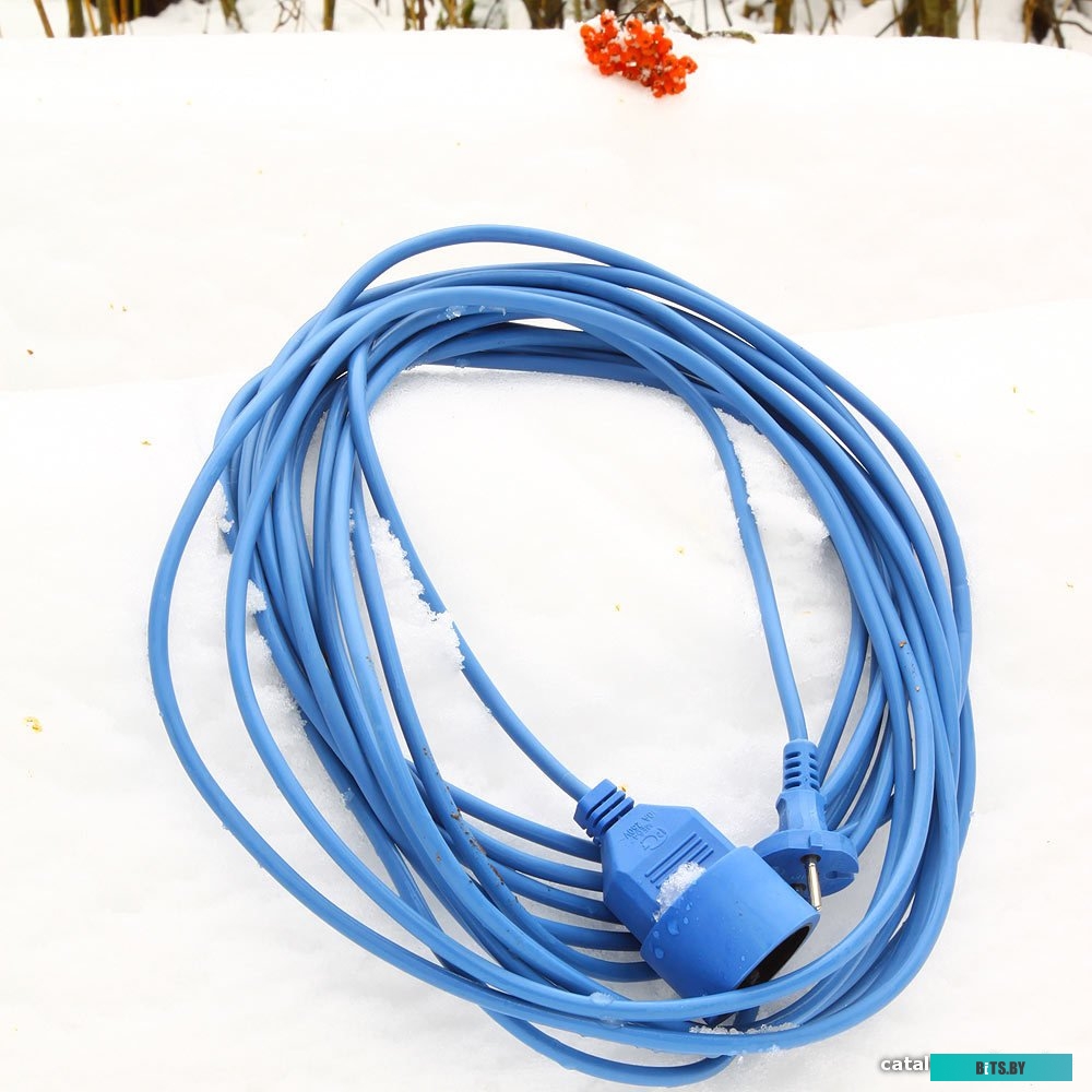 Удлинитель на рамке PC-E1-F-10-R PowerCube 10m 6А 1розетка Синий, морозостойкий 2*0,75мм2