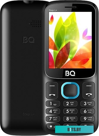 Мобильный телефон BQ-Mobile BQ-2440 Step L+ (черный/голубой)