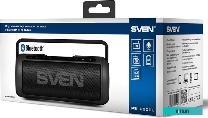 Портативная акустика Sven PS-250BL <SV-015046>