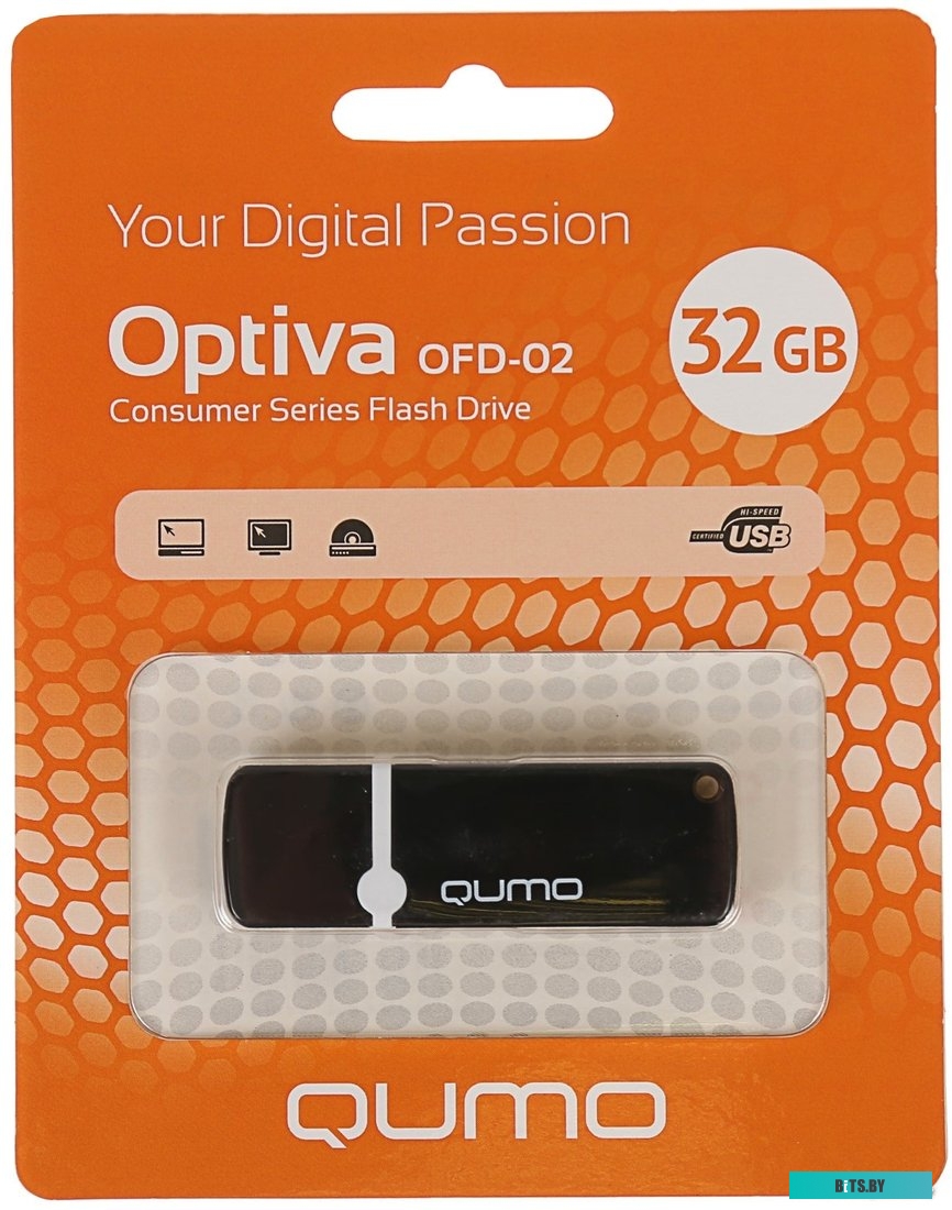 Флешка Qumo Optiva 02 QM32GUD-OP2-Black 32ГБ