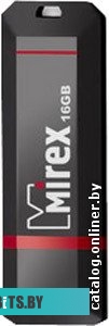 USB накопитель (Флешка) Mirex KNIGHT BLACK 16GB (13600-FMUKNT16)