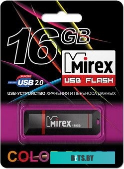 USB накопитель (Флешка) Mirex KNIGHT BLACK 16GB (13600-FMUKNT16)