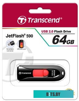 USB накопитель (Флешка) Transcend JetFlash 590 64GB (TS64GJF590K)