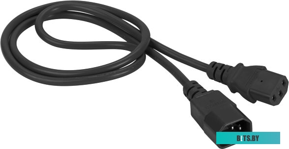 Lanmaster Шнур питания C13-C14, 3х0.75, 220В, 10А, черный, 10 метров LAN-PP13/14-10-BK