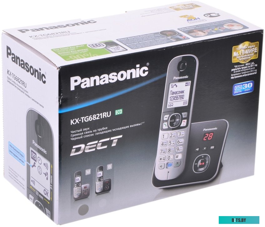 Радиотелефон Panasonic KX-TG6821RUM