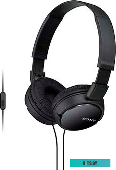 Наушники (Гарнитура) Sony MDR-ZX110AP (черный) <MDRZX110APB.CE7>