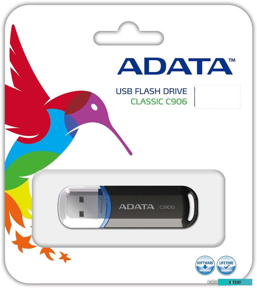 USB накопитель (Флешка) ADATA C906 32 Гб Black (AC906-32G-RBK)