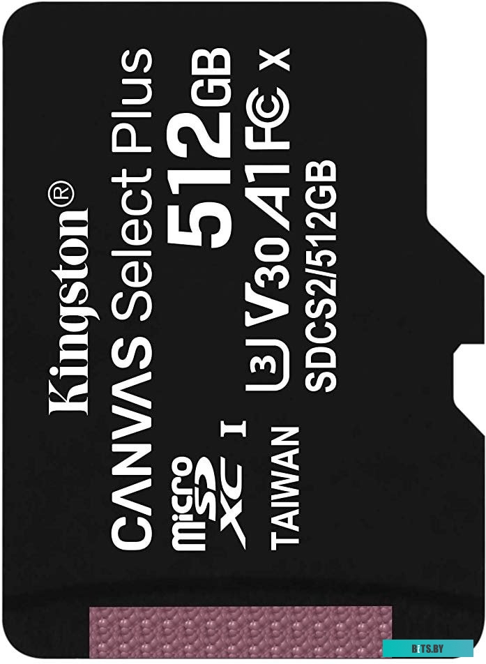 Карта памяти Kingston Canvas Select Plus microSDXC 512GB <SDCS2/512GBSP>