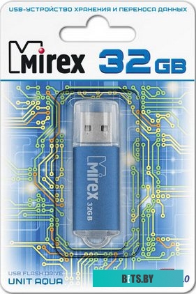 USB накопитель (Флешка) Mirex UNIT AQUA 32GB (13600-FMUAQU32)